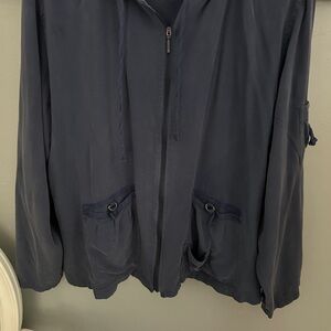 Chico's Dark Blue Lightweight Jacket